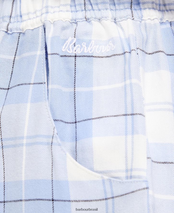 roupas Barbour calça pijama nancy xadrez rosa mulheres NH44422044