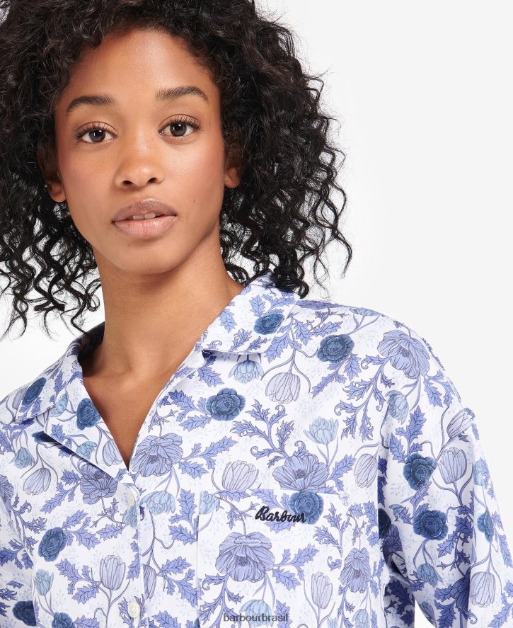 roupas Barbour conjunto de pijama darcy campânula floral mulheres NH44422041