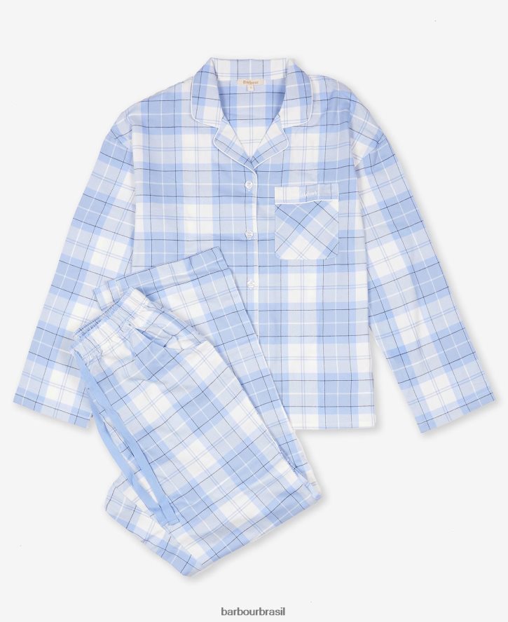 roupas Barbour conjunto de pijama ellery xadrez rosa mulheres NH44422037