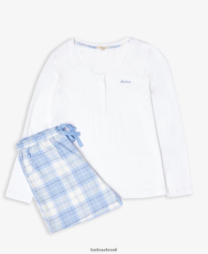 roupas Barbour conjunto de pijama etta henley lt grey marl mulheres NH44422039