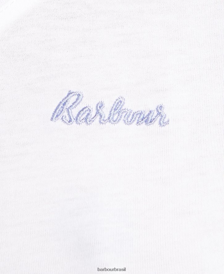 roupas Barbour conjunto de pijama etta henley lt grey marl mulheres NH44422039