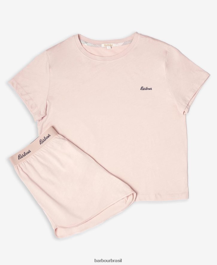 roupas Barbour conjunto lounge millie luz rosa mulheres NH44422042