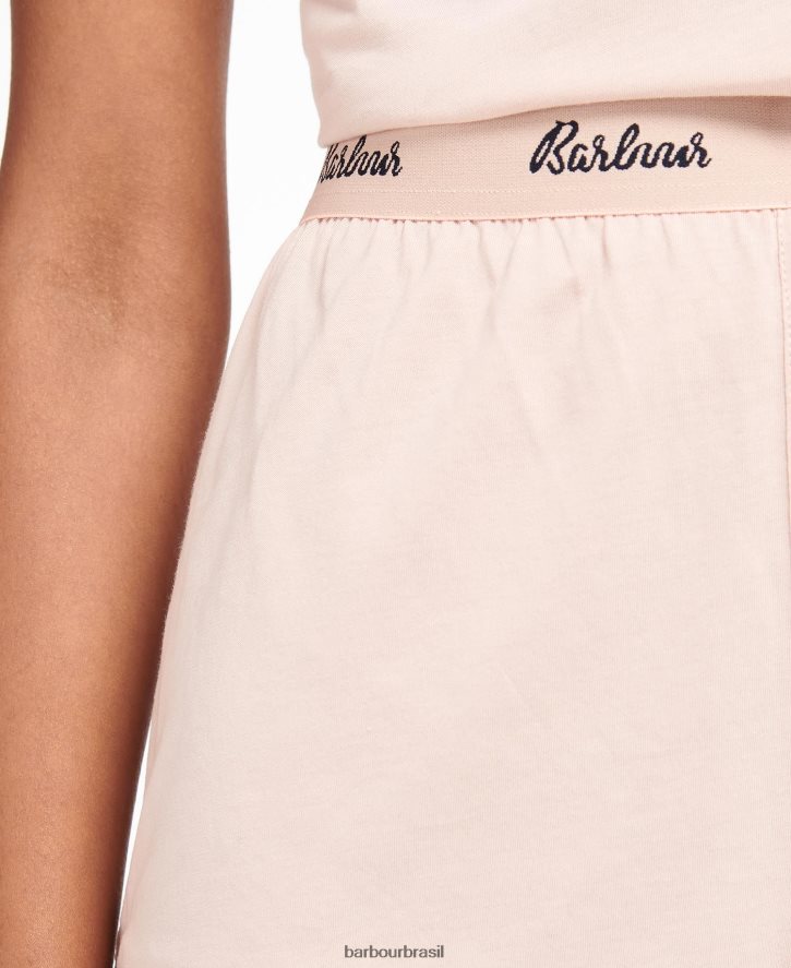 roupas Barbour conjunto lounge millie luz rosa mulheres NH44422042