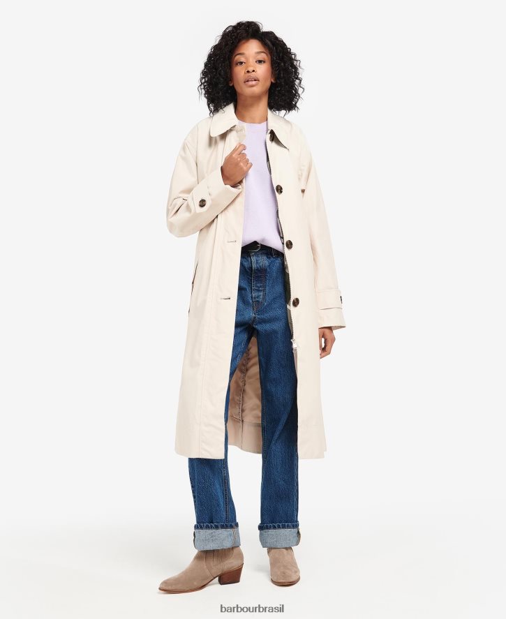 roupas Barbour gabardina somerland marinho escuro/choupo antigo mulheres NH44421523