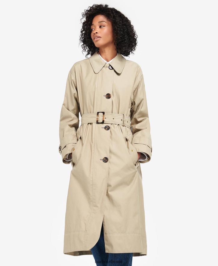 roupas Barbour gabardina somerland marinho escuro/choupo antigo mulheres NH44421530