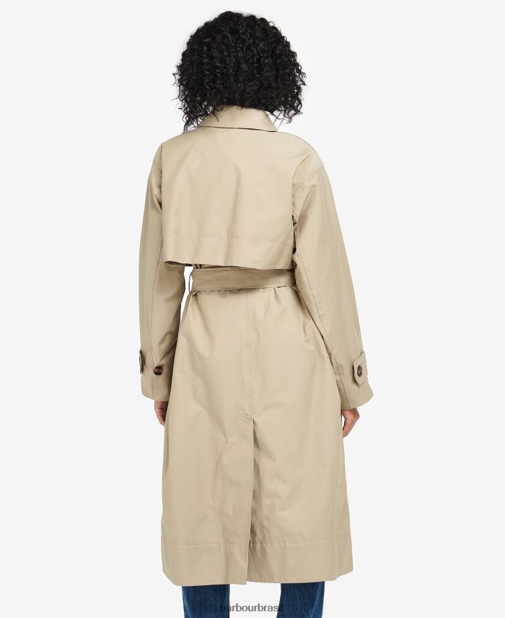 roupas Barbour gabardina somerland marinho escuro/choupo antigo mulheres NH44421530