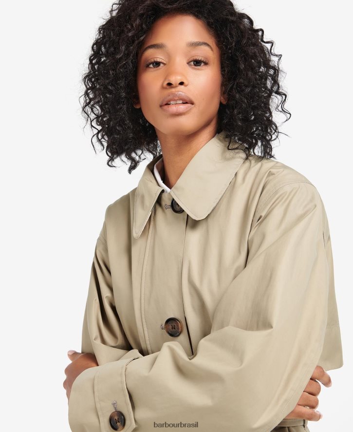 roupas Barbour gabardina somerland marinho escuro/choupo antigo mulheres NH44421530