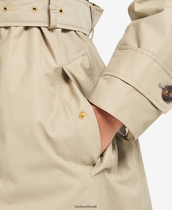 roupas Barbour gabardina somerland marinho escuro/choupo antigo mulheres NH44421530