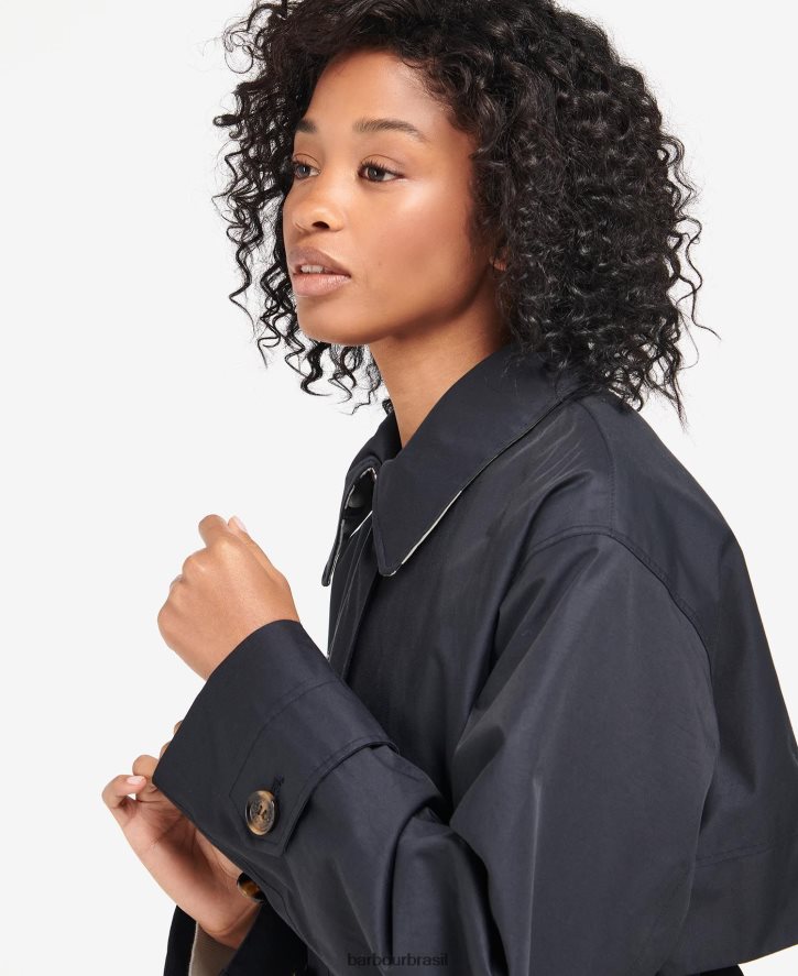 roupas Barbour gabardina somerland marinho escuro/choupo antigo mulheres NH44421533