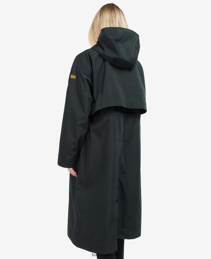 roupas Barbour trench coat impermeável crossfields verde palmer mulheres NH44421532