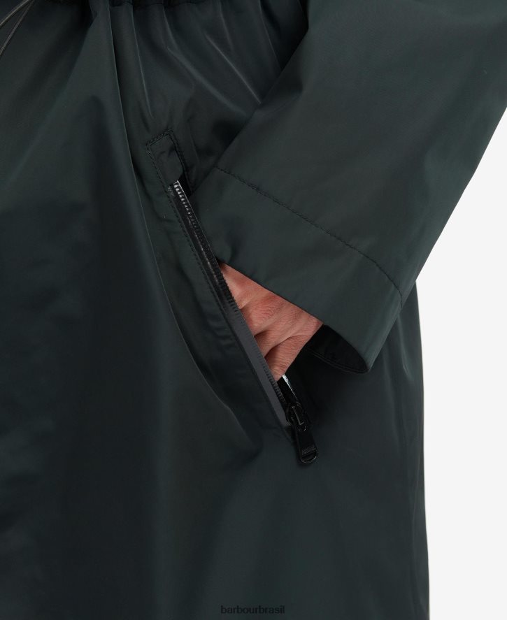 roupas Barbour trench coat impermeável crossfields verde palmer mulheres NH44421532