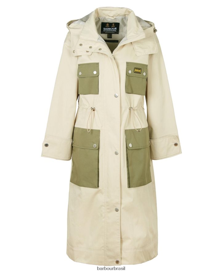 roupas Barbour trench coat impermeável thruxton meia-noite verde mulheres NH44421535