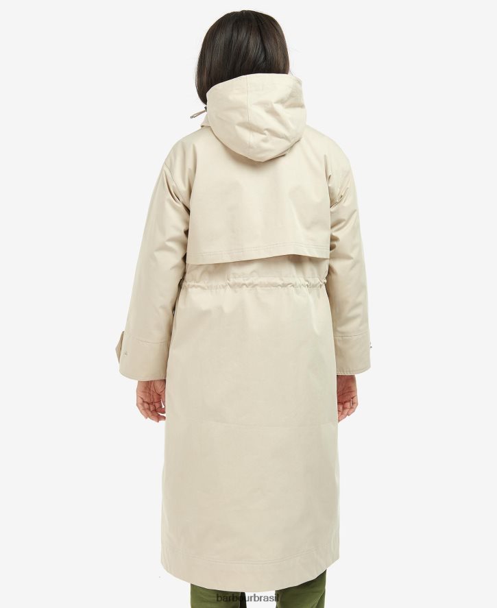 roupas Barbour trench coat impermeável thruxton meia-noite verde mulheres NH44421535