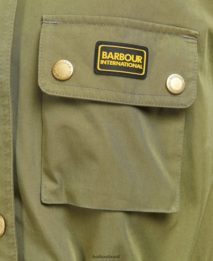 roupas Barbour trench coat impermeável thruxton meia-noite verde mulheres NH44421536