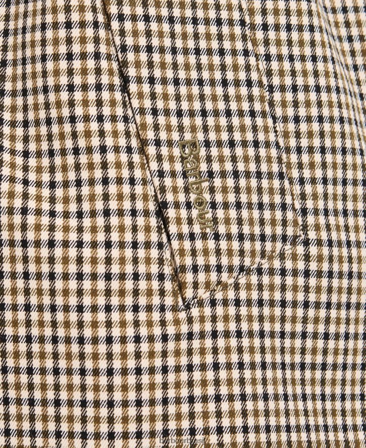 roupas Barbour trench coat xadrez somerland cheque micro verde choupo mulheres NH44421525