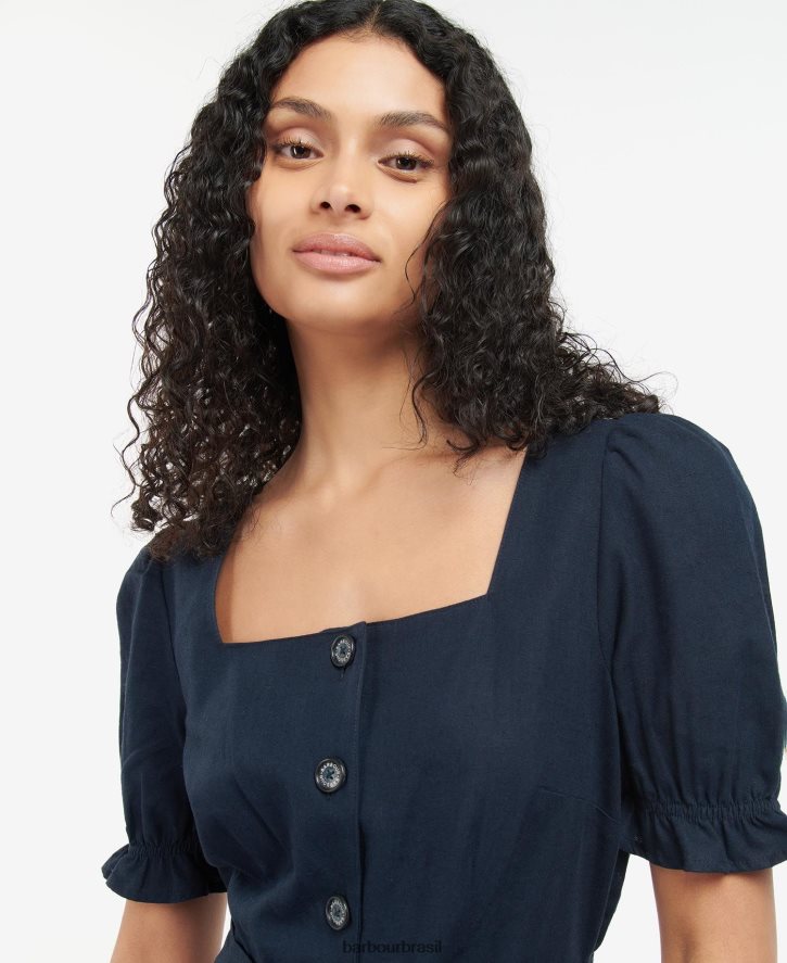 roupas Barbour macacão leilani marinho clássico mulheres NH44421907