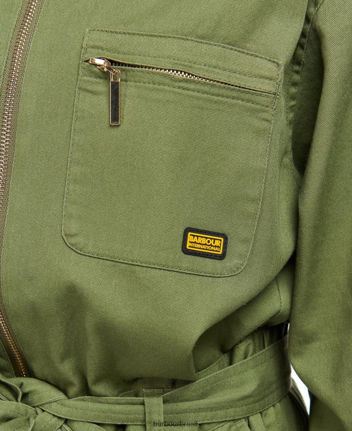 roupas Barbour macacão rossin meia-noite verde mulheres NH44421839