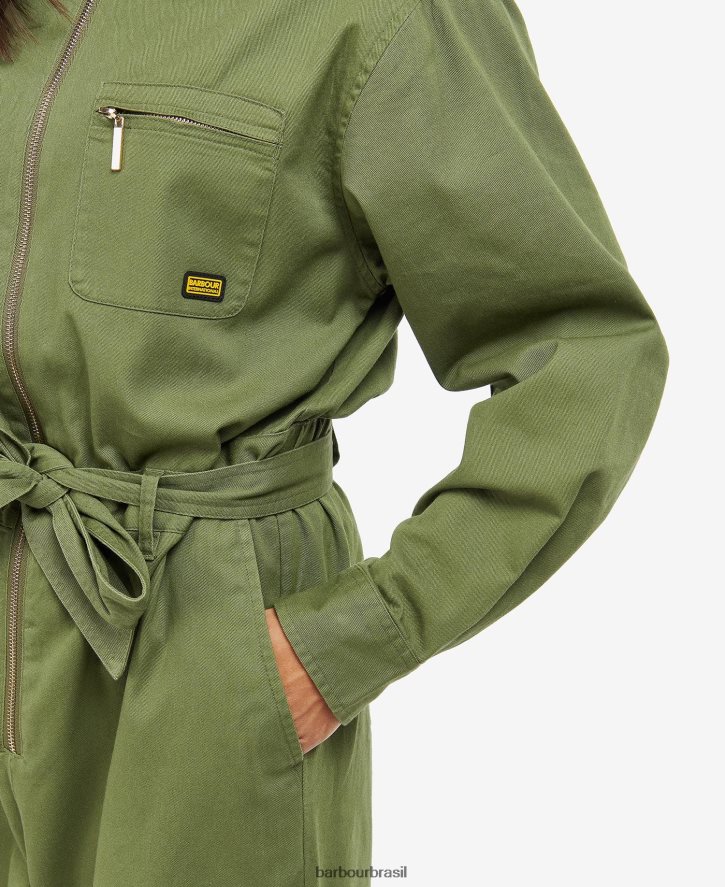 roupas Barbour macacão rossin meia-noite verde mulheres NH44421839