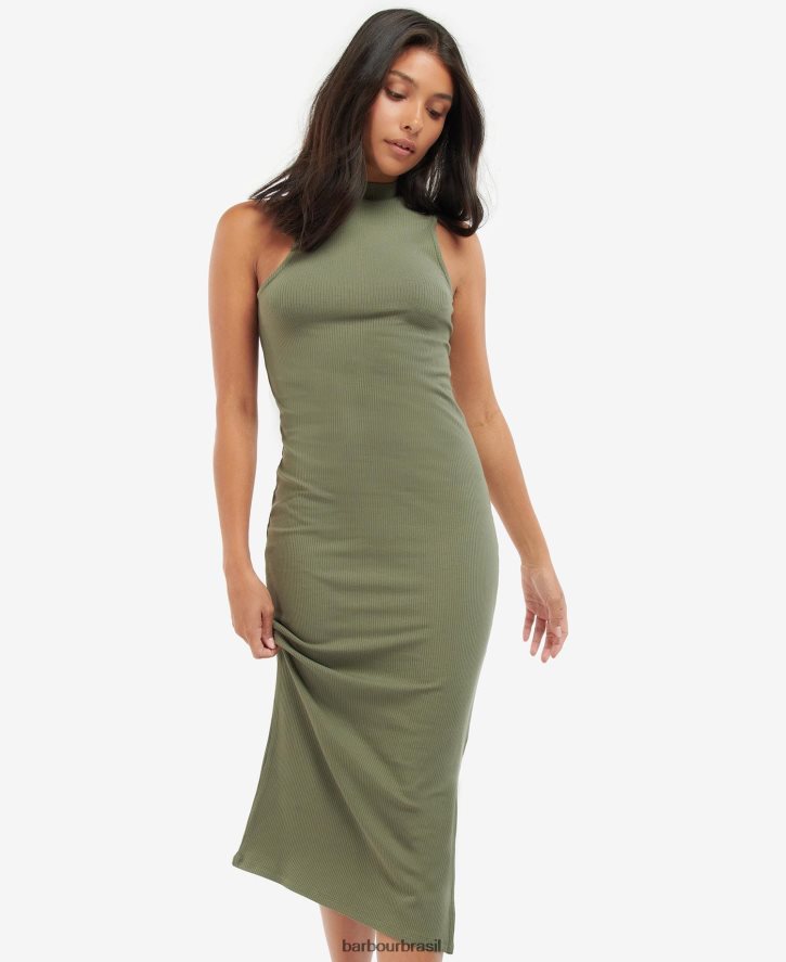 roupas Barbour vestido amado preto clássico mulheres NH44421884