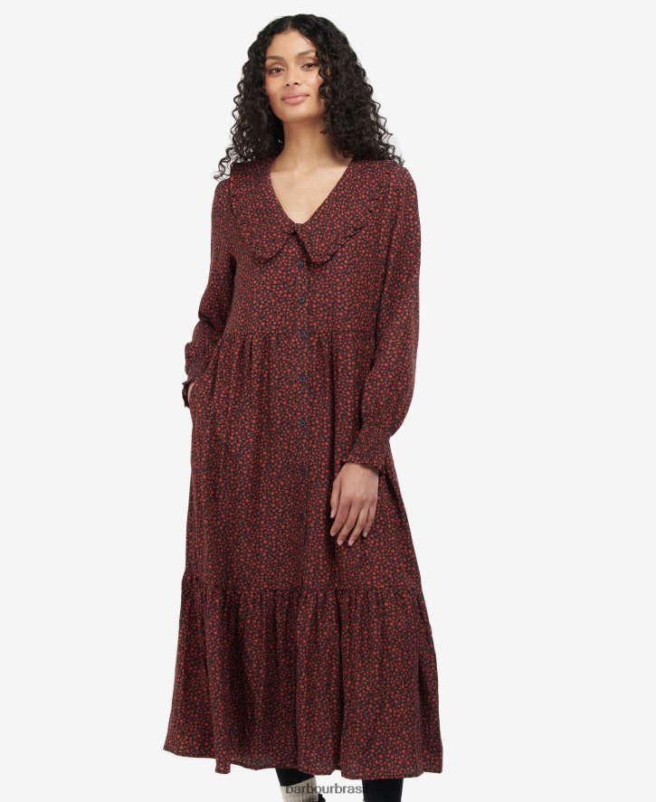 roupas Barbour vestido angular multi floral mulheres NH44421876