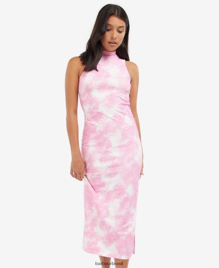 roupas Barbour vestido chinete paixão rosa multi mulheres NH44421894