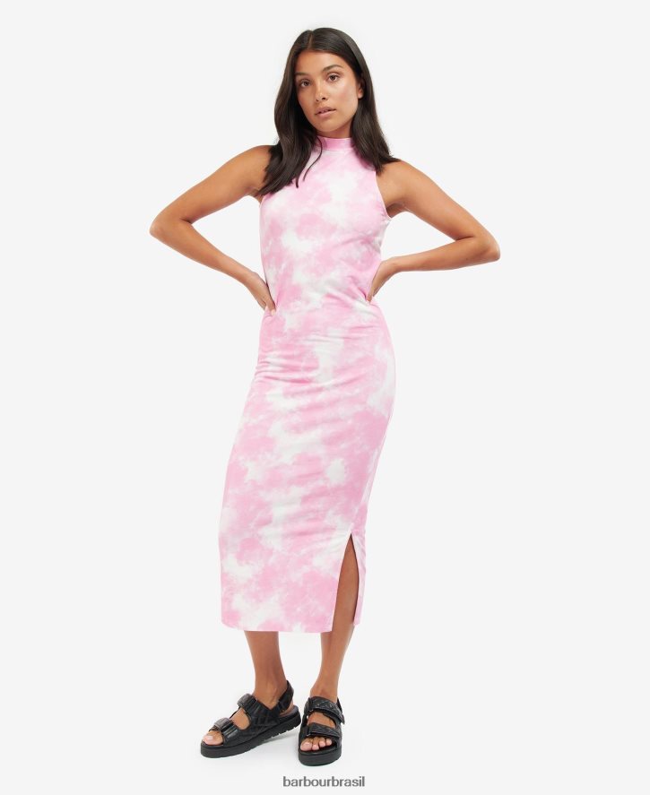 roupas Barbour vestido chinete paixão rosa multi mulheres NH44421894