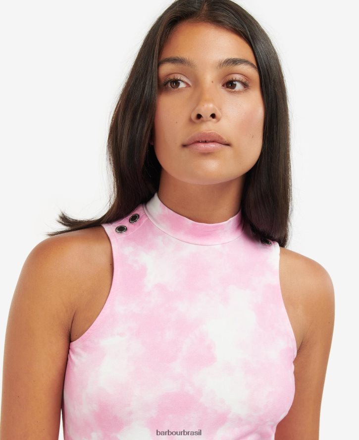 roupas Barbour vestido chinete paixão rosa multi mulheres NH44421894