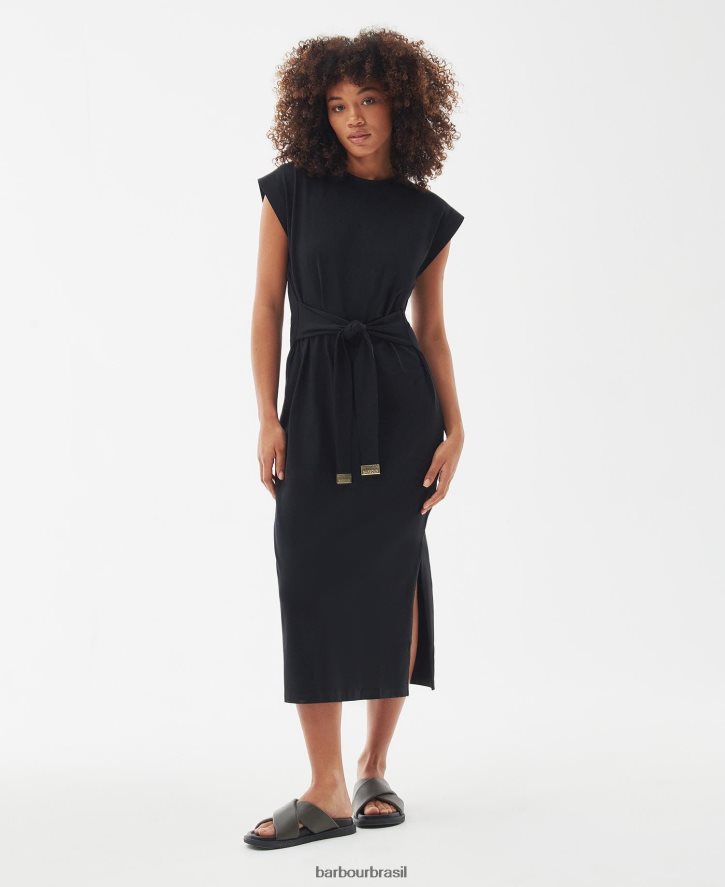 roupas Barbour vestido de almas preto clássico mulheres NH44421822