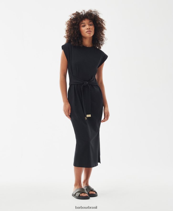 roupas Barbour vestido de almas preto clássico mulheres NH44421822