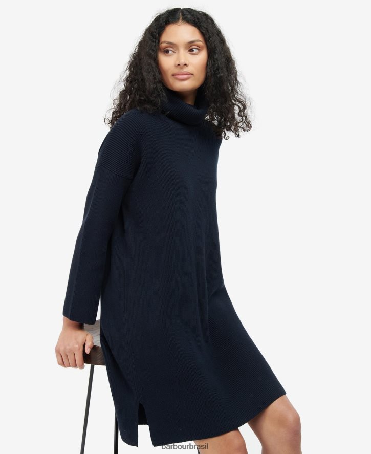 roupas Barbour vestido de costura Oliva mulheres NH44421875