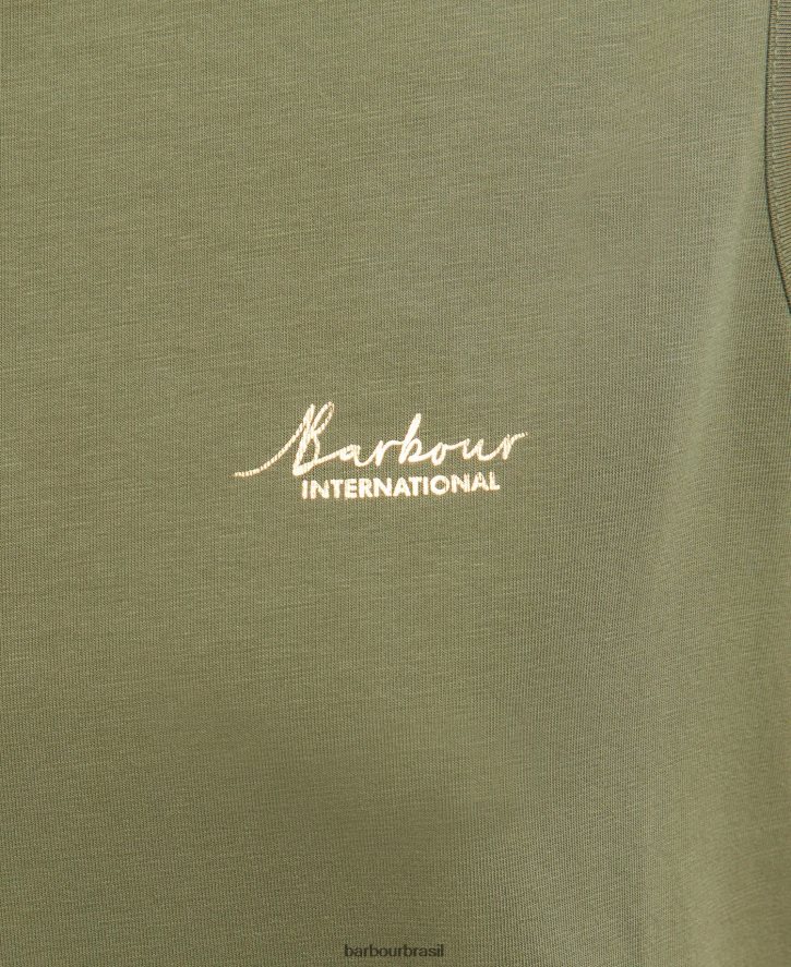 roupas Barbour vestido de jérsei fullcourt preto clássico mulheres NH44421881