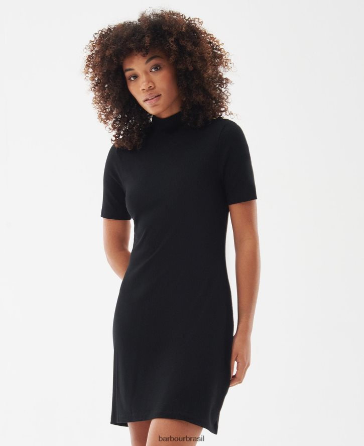 roupas Barbour vestido do anderson preto clássico mulheres NH44421870
