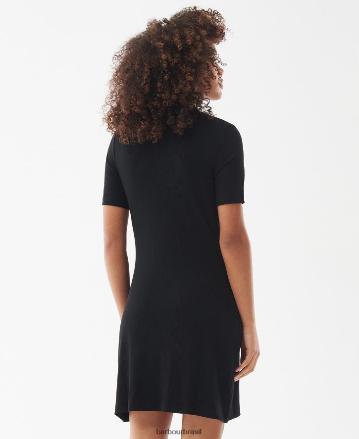 roupas Barbour vestido do anderson preto clássico mulheres NH44421870
