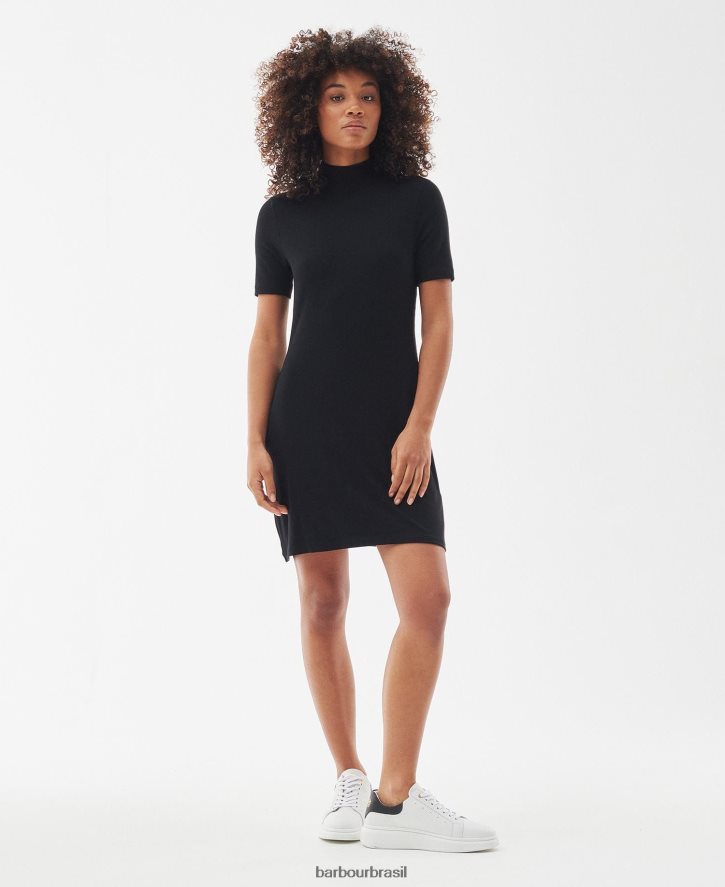 roupas Barbour vestido do anderson preto clássico mulheres NH44421870