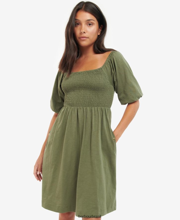 roupas Barbour vestido galica preto clássico mulheres NH44421906