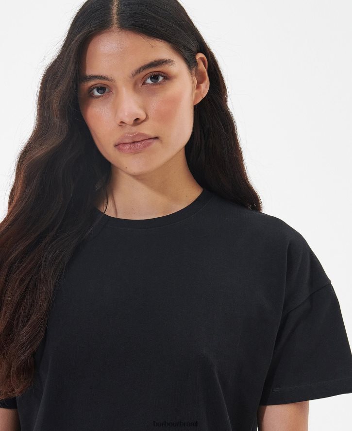 roupas Barbour vestido halton coral atômico mulheres NH44421888