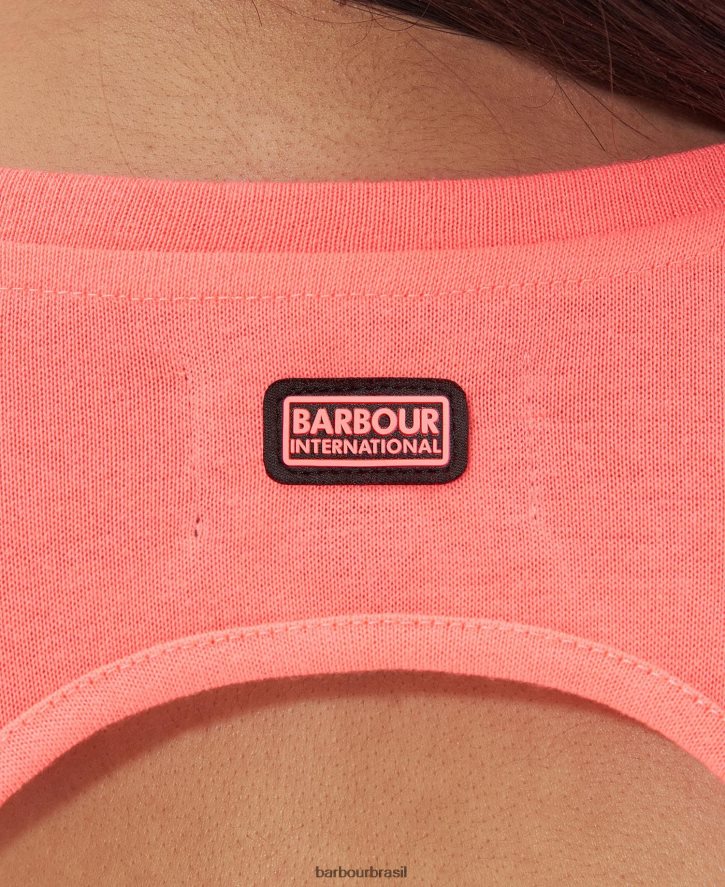 roupas Barbour vestido halton coral atômico mulheres NH44421892