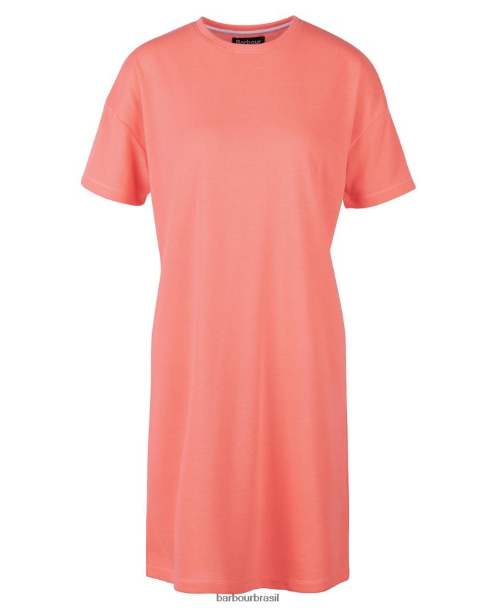 roupas Barbour vestido halton coral atômico mulheres NH44421892