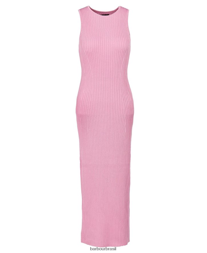 roupas Barbour vestido malha silvestro paixão rosa mulheres NH44421867