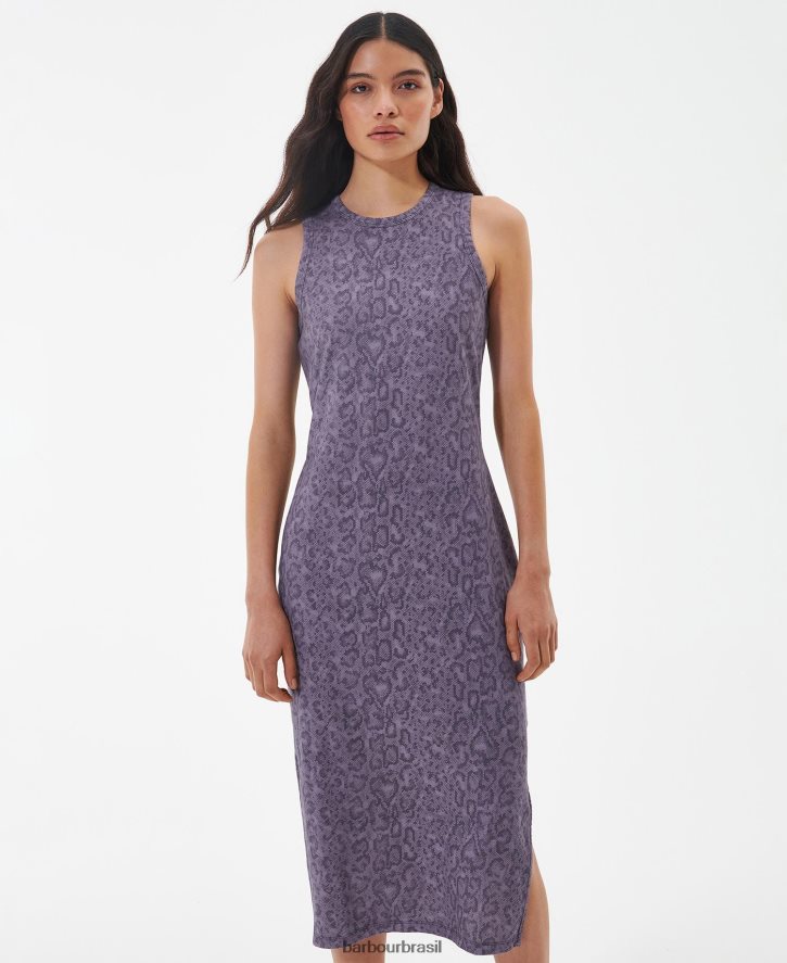 roupas Barbour vestido midi sanderson clássico multi mulheres NH44421871