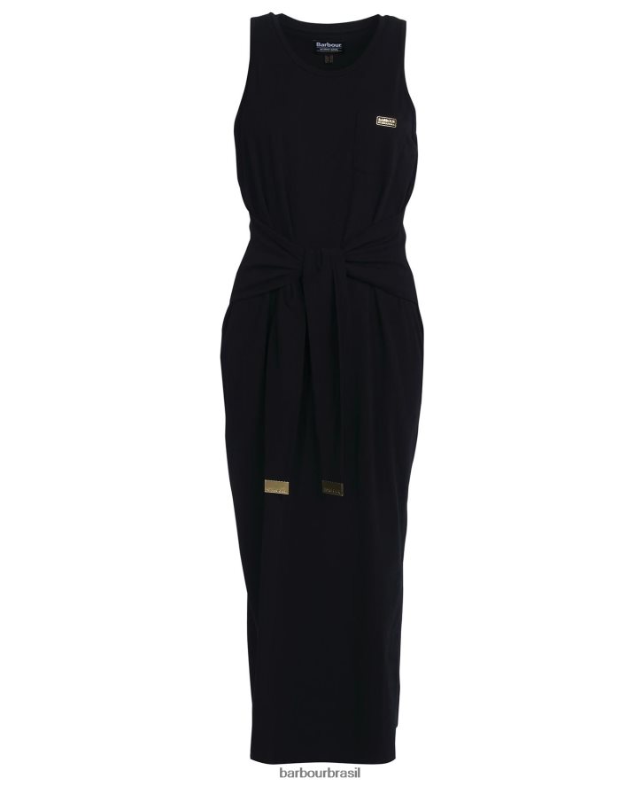 roupas Barbour vestido morgan preto clássico mulheres NH44421818